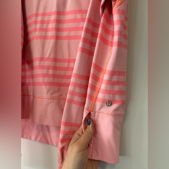 Lululemon pink stripe long sleeve size 8 - Picture 6 of 9